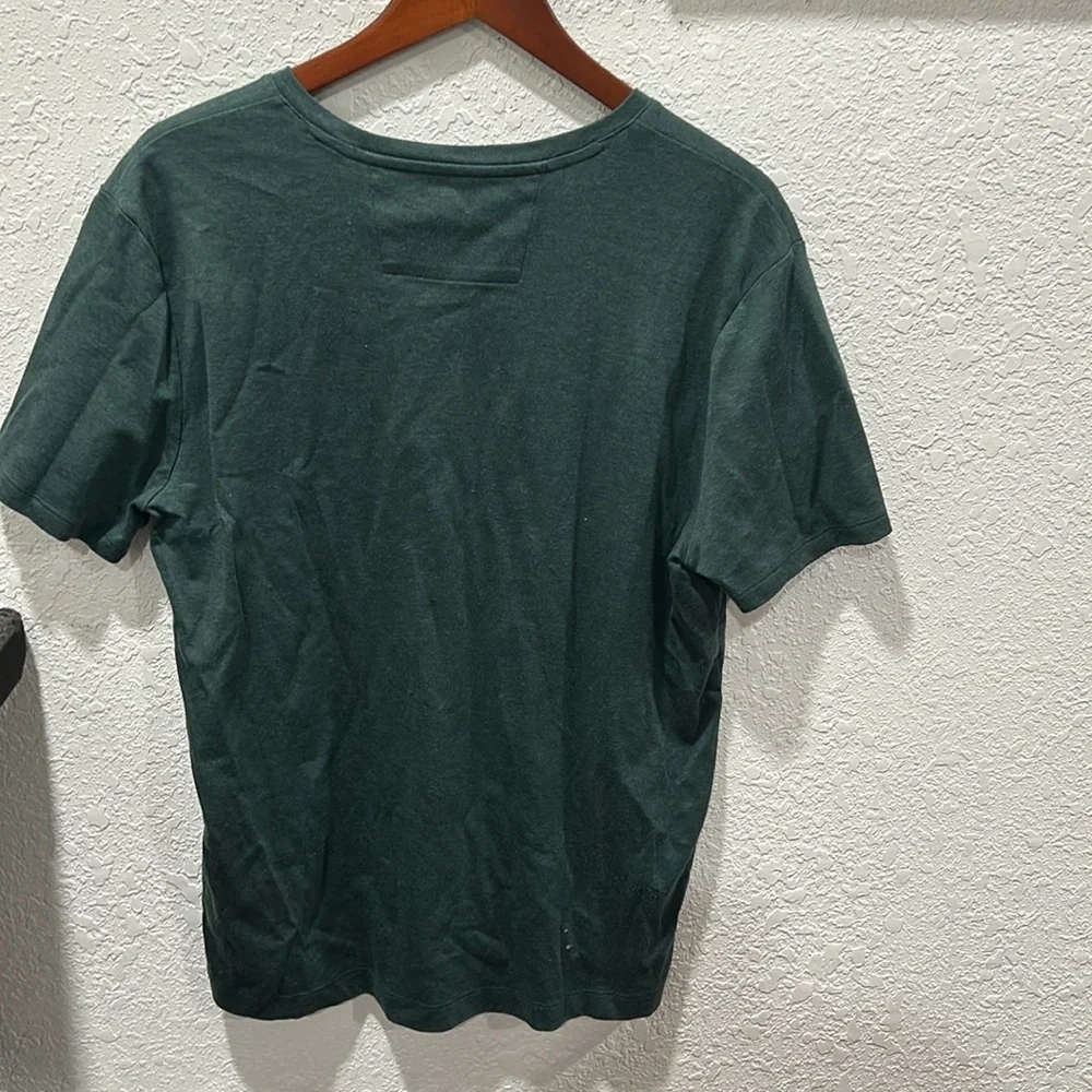 Banana Republic luxury touch green short sleeve Men’s  shirt size L GUC